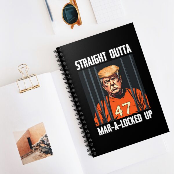 Straight Outta Mar-A-Locked Up Spiral Notebook