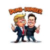 Anti-Trump Elon Musk DOGE Sticker – Dumb or Dumber Political Humor