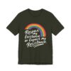 Respect My Existence Or Expect My Resistance - Bold Rainbow Pride Statement Tee