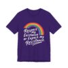 Respect My Existence Or Expect My Resistance - Bold Rainbow Pride Statement Tee