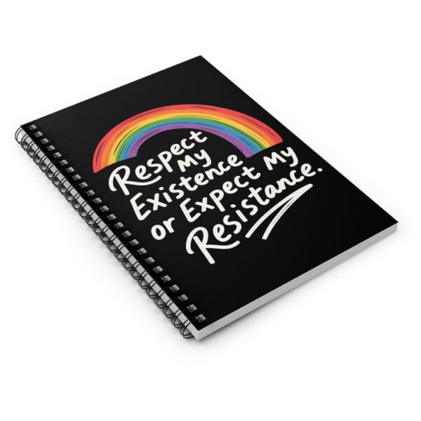 Respect My Existence Or Expect My Resistance – Bold Pride Statement Notebook