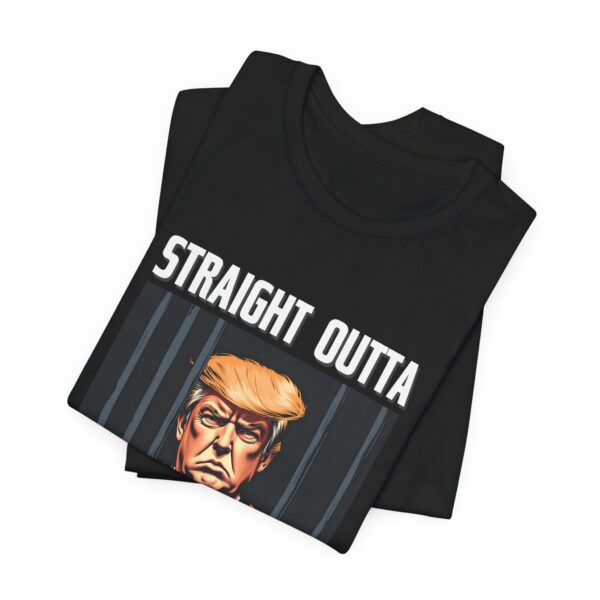Straight Outta Mar-A-Locked Up Unisex T-Shirt – Funny Political Tee | Bold Anti-Trump Statement Shirt