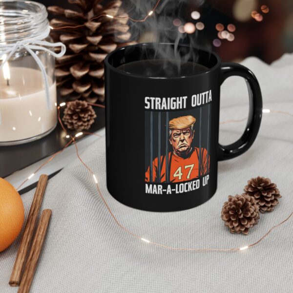Straight Outta Mar-A-Locked Up – Funny Anti-Trump Political Coffee Mug