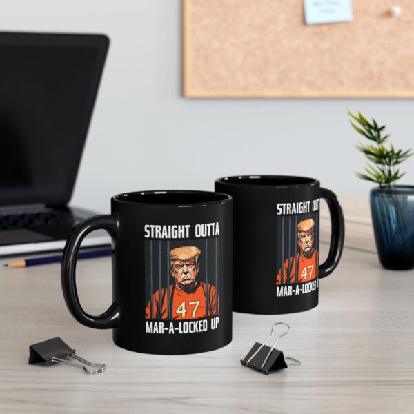 Straight Outta Mar-A-Locked Up – Funny Anti-Trump Political Coffee Mug