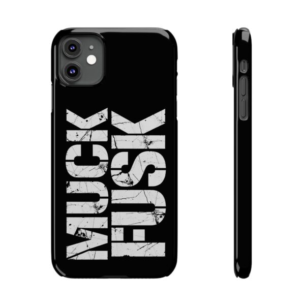 Bold Anti-Elon Statement – Make a Statement with the Muck Fusk iPhone Slim Case