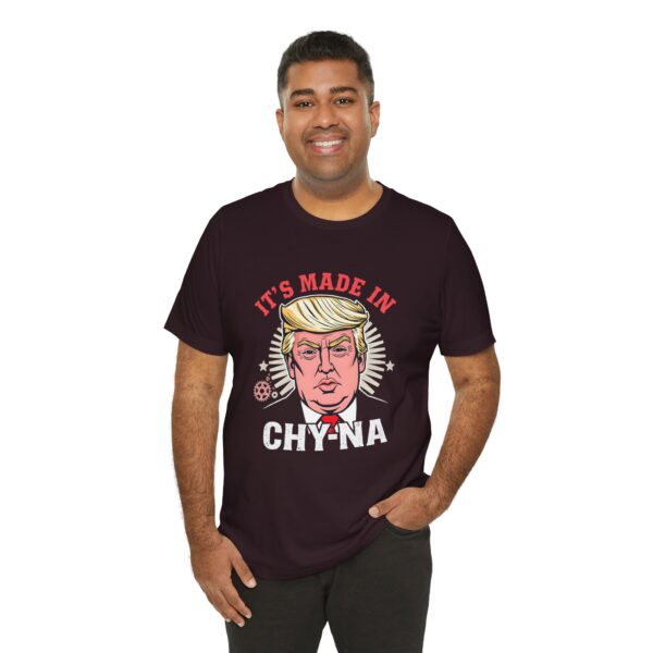 Funny Political T-Shirt - 'It’s Made in CHY-NA' Anti-Trump Tee
